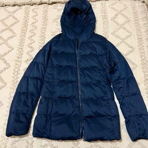 Uniqlo Dark Blue Women's Puffer Jacket